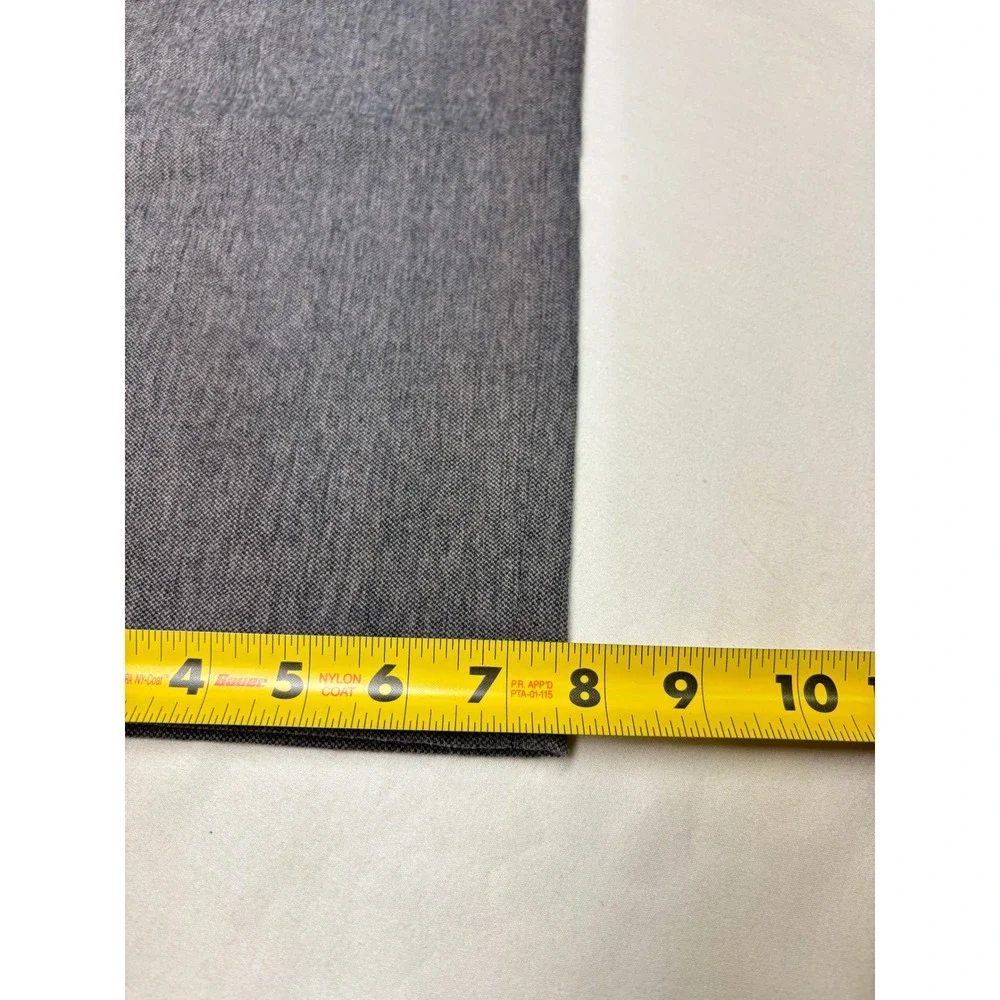 Teleria Zed Cobra 19 Grey Textured Pants Mens 38X29 Made in Italy Straight Leg